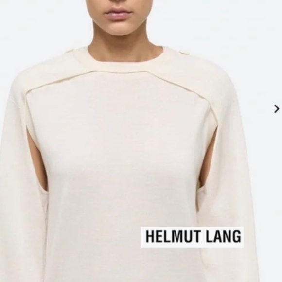Helmut Lang Sweaters - NWT Helmut Lang Cream Shrug/Sweater, XS,  GD1224